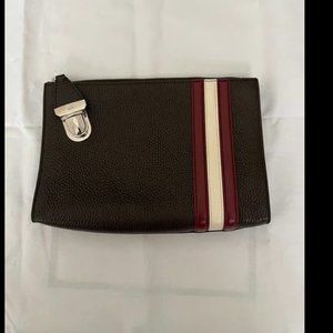 Bally men's leather clutch bag